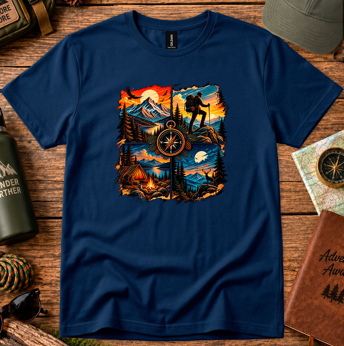 Adventure Compass Hiking T-Shirt