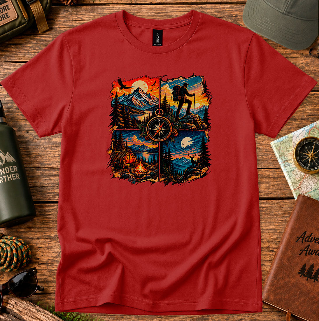 Adventure Compass Hiking T-Shirt