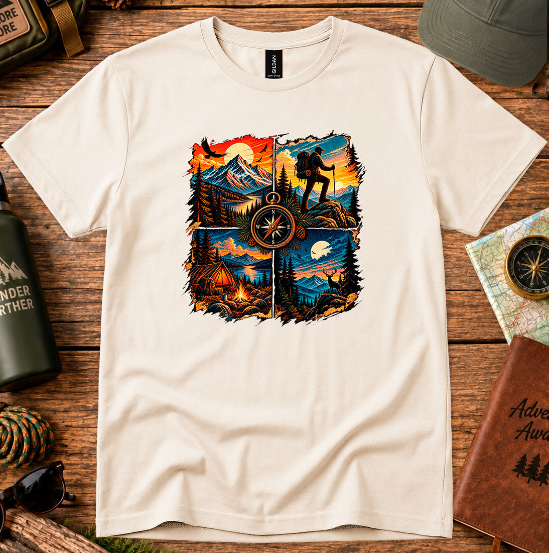 Adventure Compass Hiking T-Shirt
