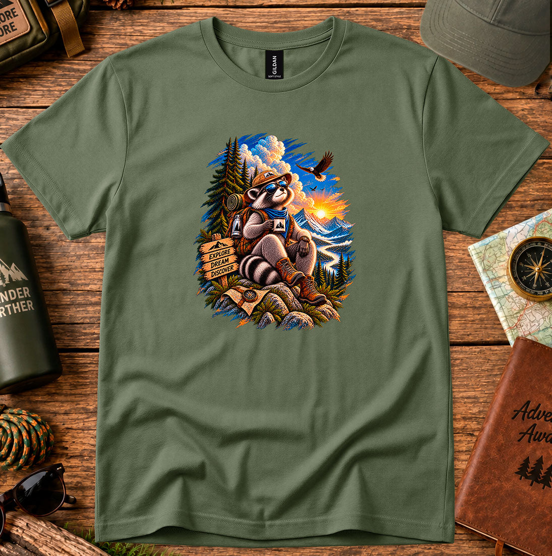 Racoon Camper T-Shirt