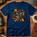 Camping Gear Collage T-Shirt — Outdoor Adventure Icons Tee