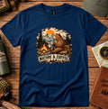 Nature & Coffee Bear T-Shirt — Camping Campfire Graphic Tee